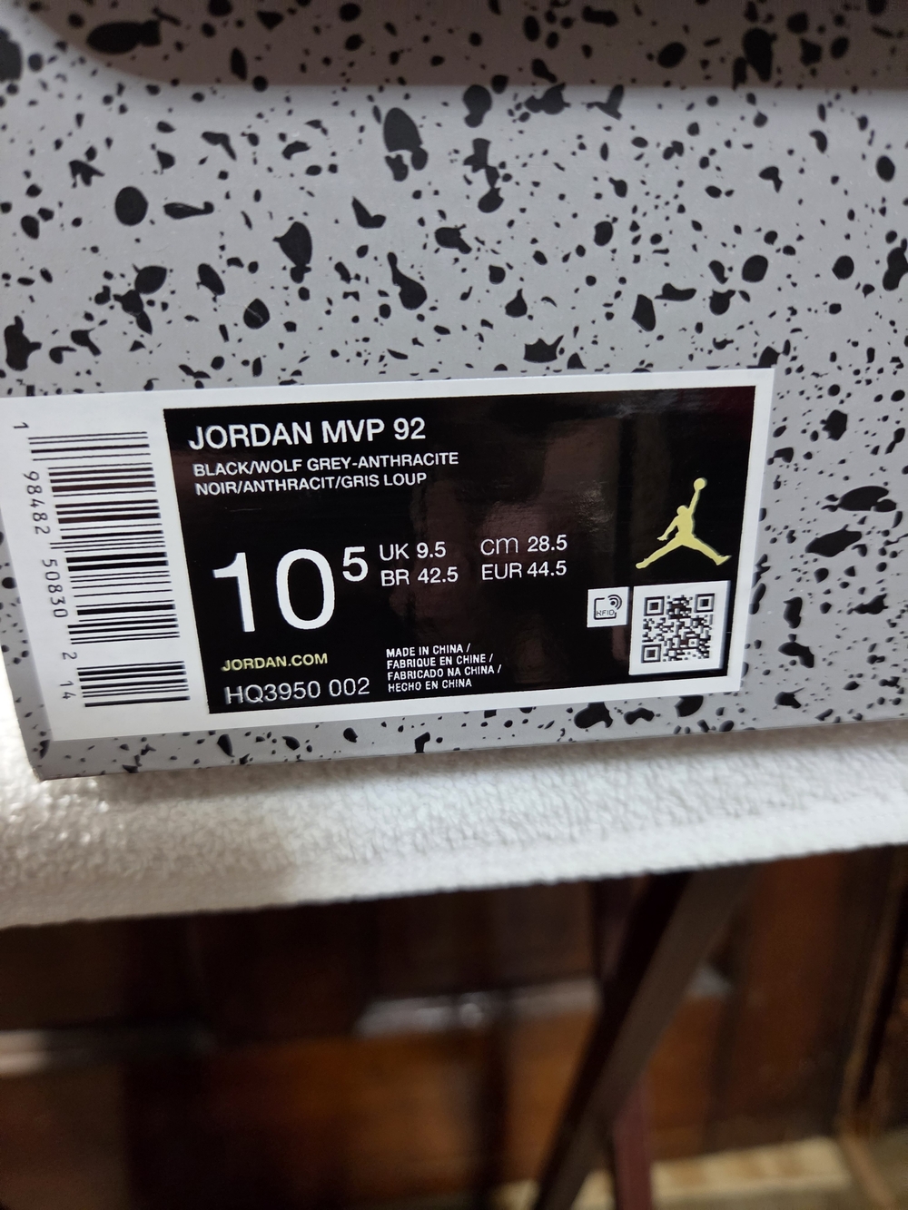 Jordan MVP 92 Black/Wolf Grey-Anthracite Shoes